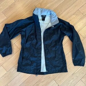 North Face Hyvent Girls Hooded Raincoat Shell Size Large 14/16 Windbreaker